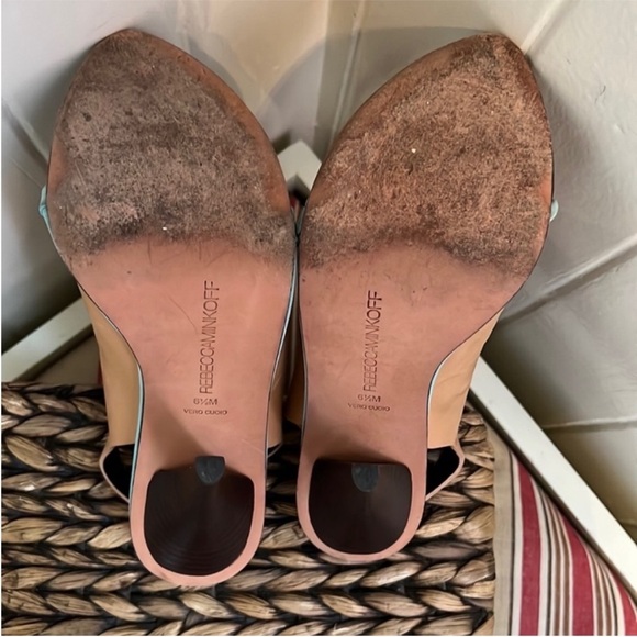 Rebecca Minkoff Barista Cipria Celadon Nubuck Heels - Picture 13 of 16